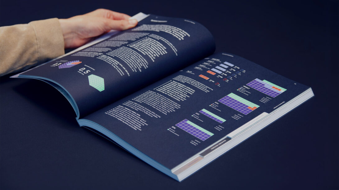 Designbyra bergen odfjell arsrapport trykksak infographics