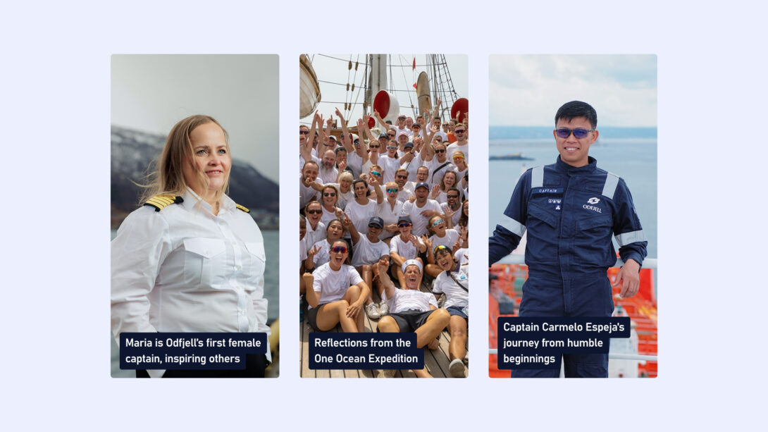 Designbyra bergen odfjell nettside stories female captain one ocean expedition