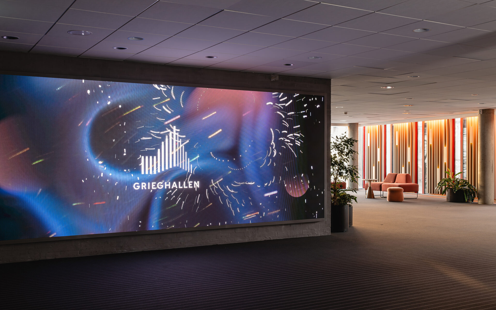Haltenbanken grieghallen merkevarefilm videovegg