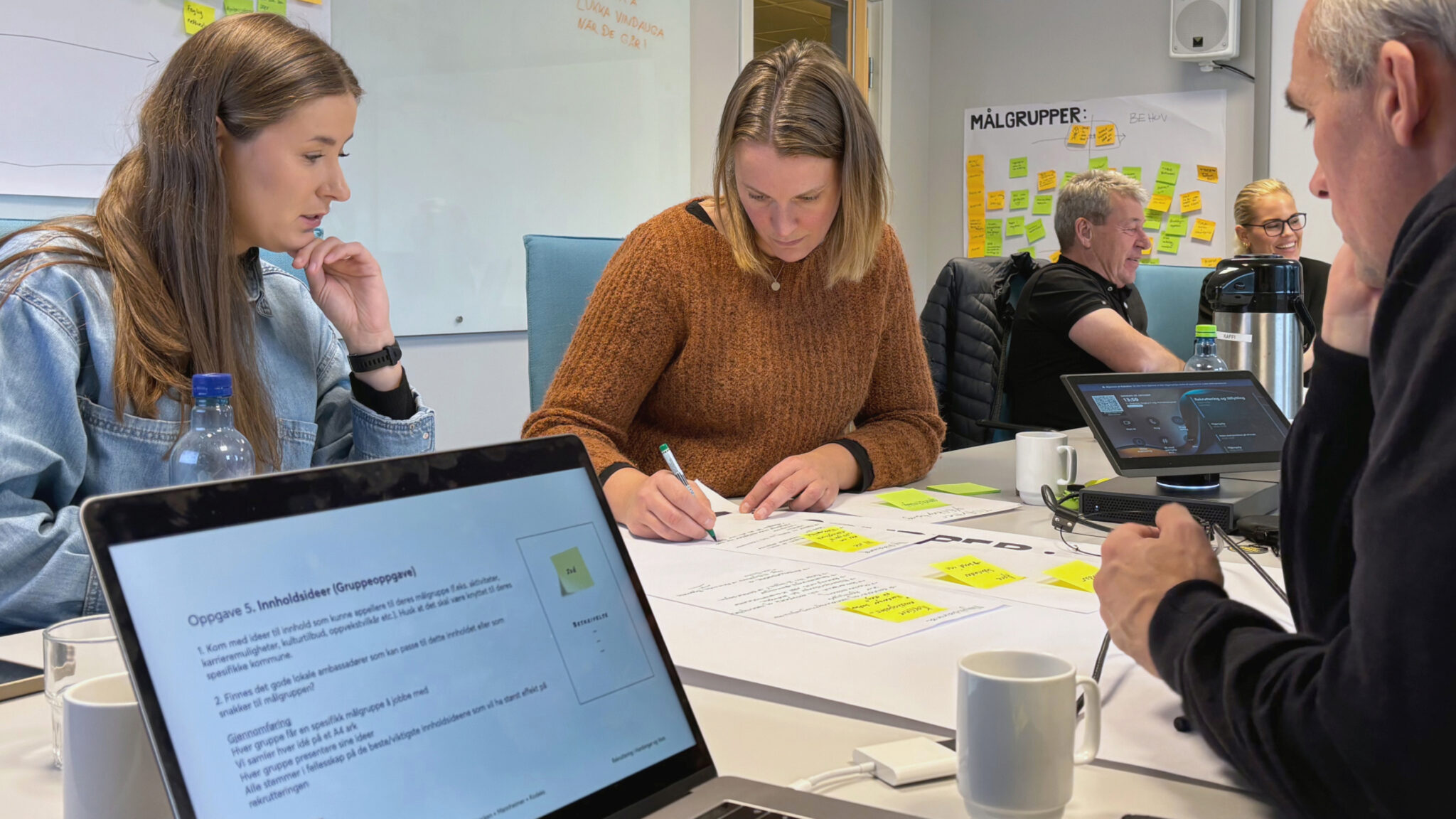 Haltenbanken vikallar hardanger voss nettside ux design strategi workshop deltaker